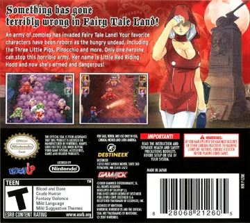 Little Red Riding Hood's Zombie BBQ (USA) box cover back